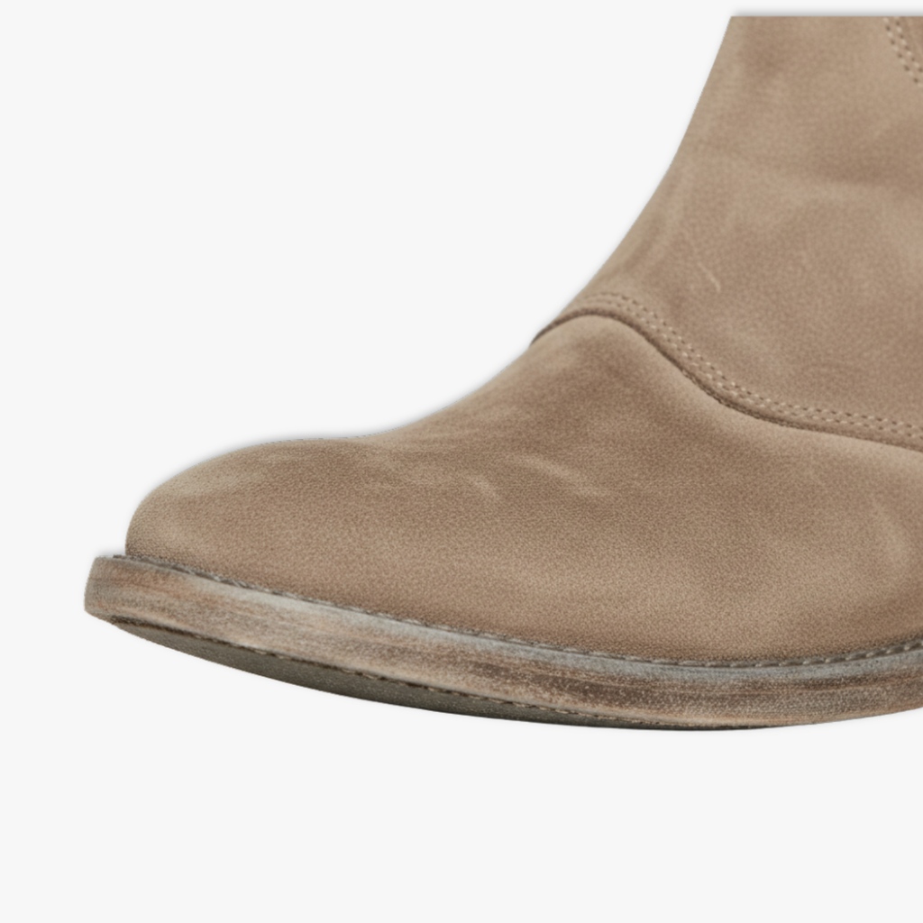 Women's Slip On Suede Ankle Boots with Non Slip Sole Available in Extended Sizes