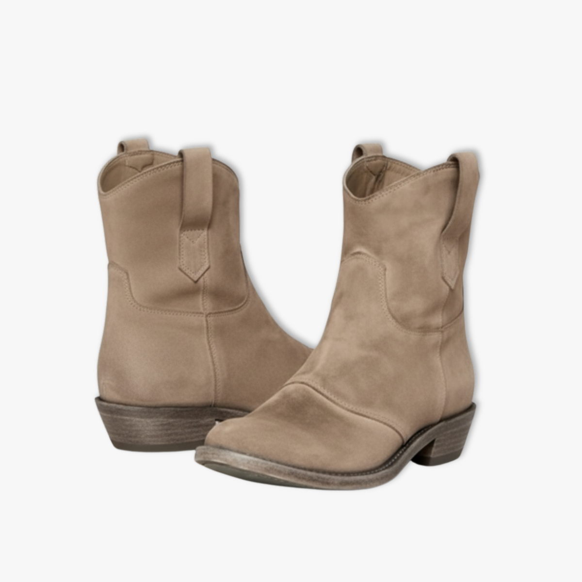 Women's Slip On Suede Ankle Boots with Non Slip Sole Available in Extended Sizes