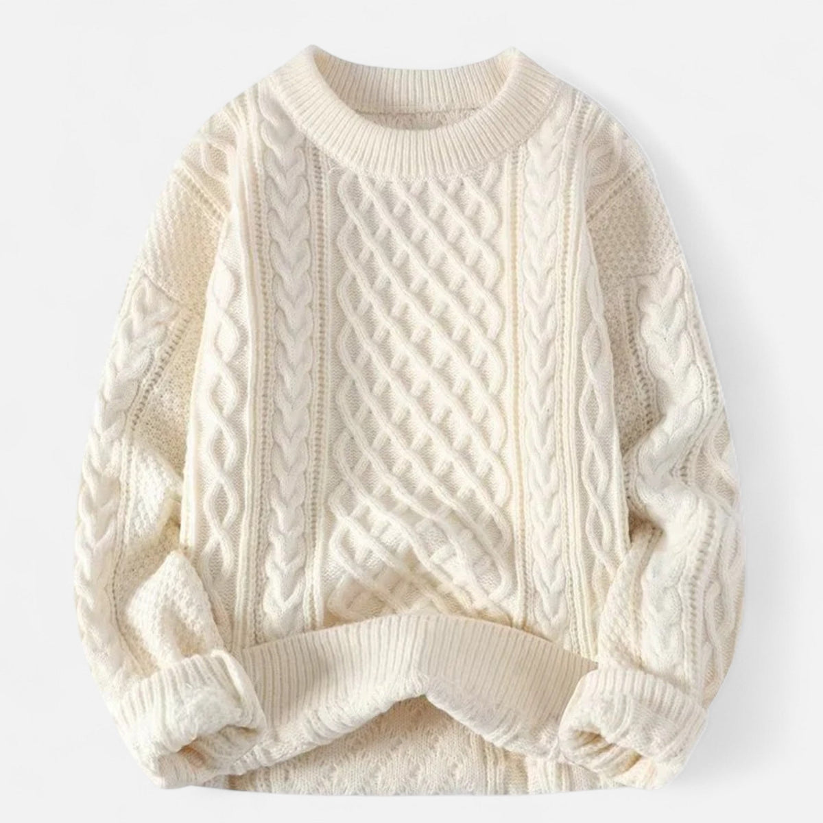 Men's Classic Wool Sweater with Soft Breathable Knit for Layering Over Shirts
