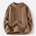 Men's Classic Wool Sweater with Soft Breathable Knit for Layering Over Shirts