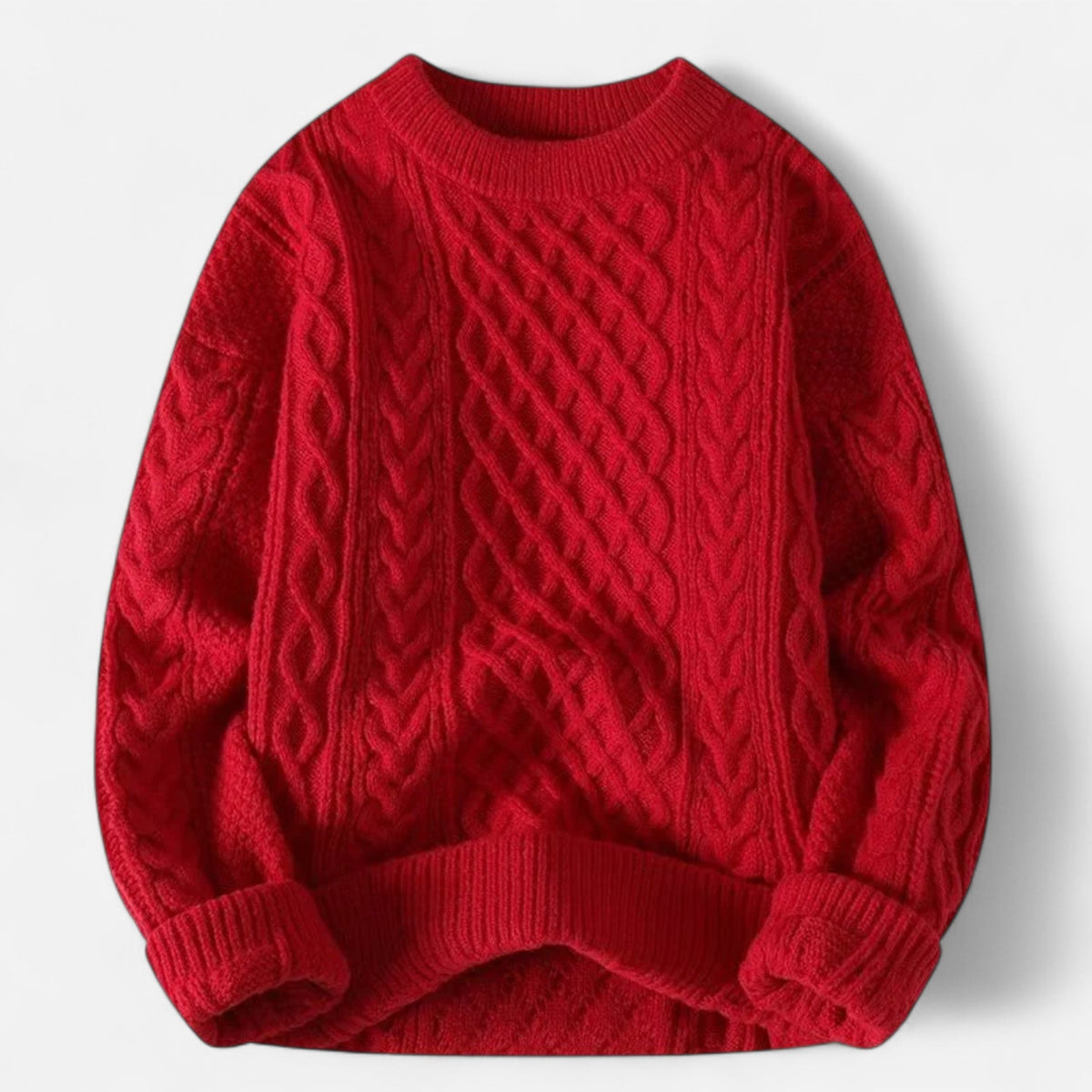 Men's Classic Wool Sweater with Soft Breathable Knit for Layering Over Shirts