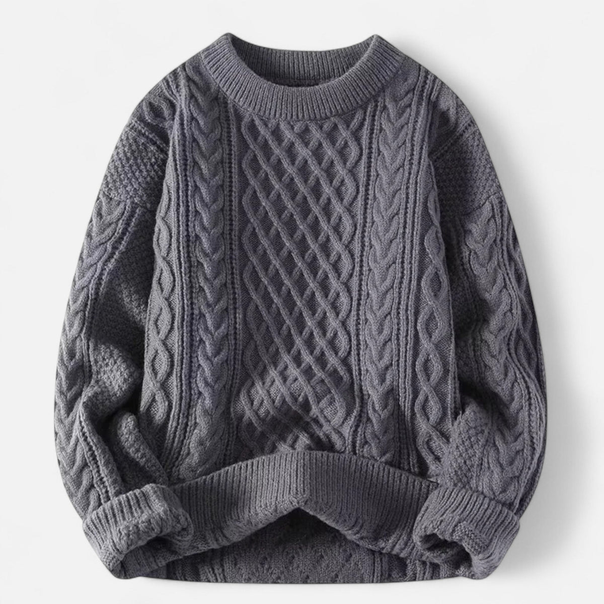 Men's Classic Wool Sweater with Soft Breathable Knit for Layering Over Shirts