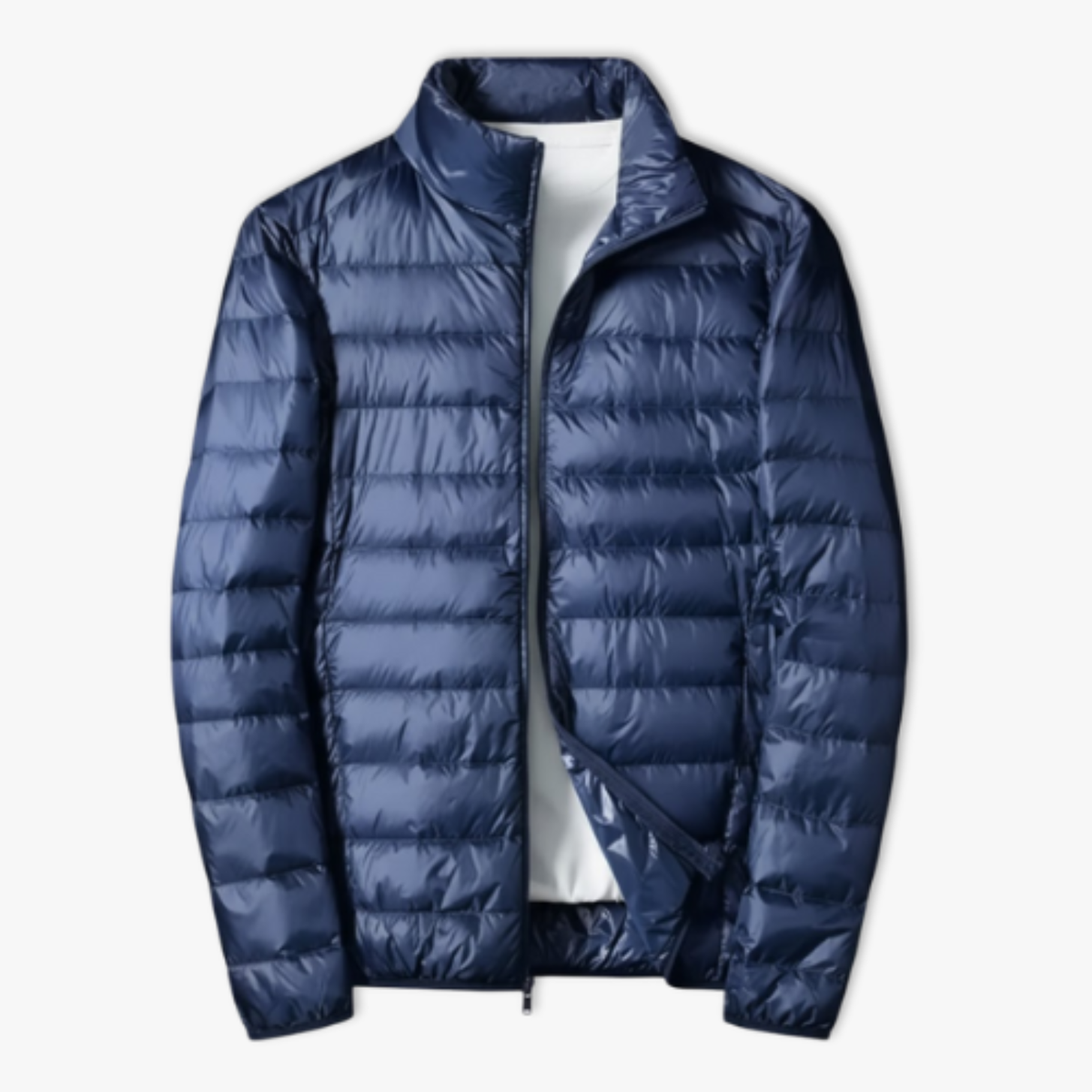Men's Ultralight Packable Puffer Jacket with Duck Down Fill and Waterproof Shell