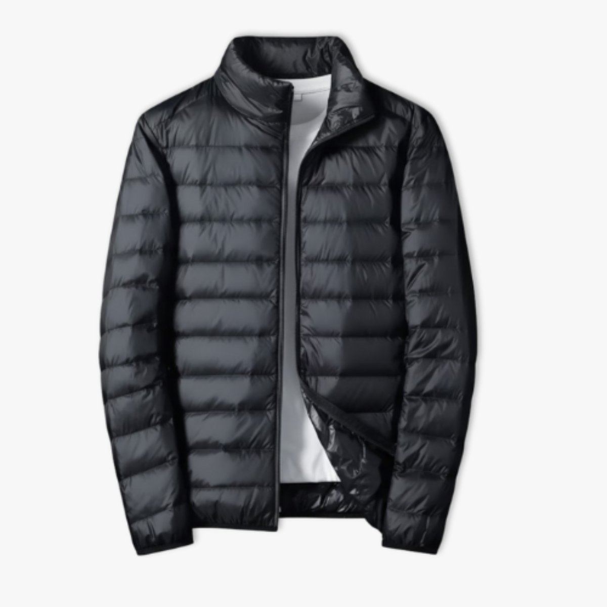 Men's Ultralight Packable Puffer Jacket with Duck Down Fill and Waterproof Shell