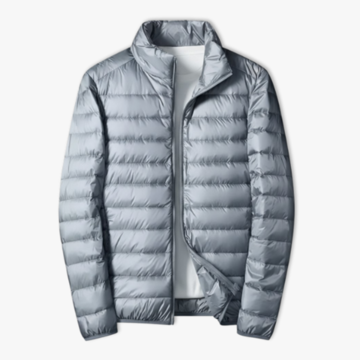 Men's Ultralight Packable Puffer Jacket with Duck Down Fill and Waterproof Shell
