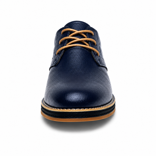 Men's Handmade Genuine Leather Dress Shoes with Hand Stitched Seams for Formal Wear