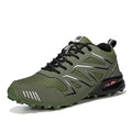 Men's Waterproof Mid Top Hiking Shoes with Non Slip Outsole and Lace Up Closure