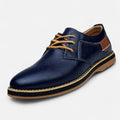 Men's Leather Dress Shoes Handmade with Hand Stitched Seams for Suits and Chinos