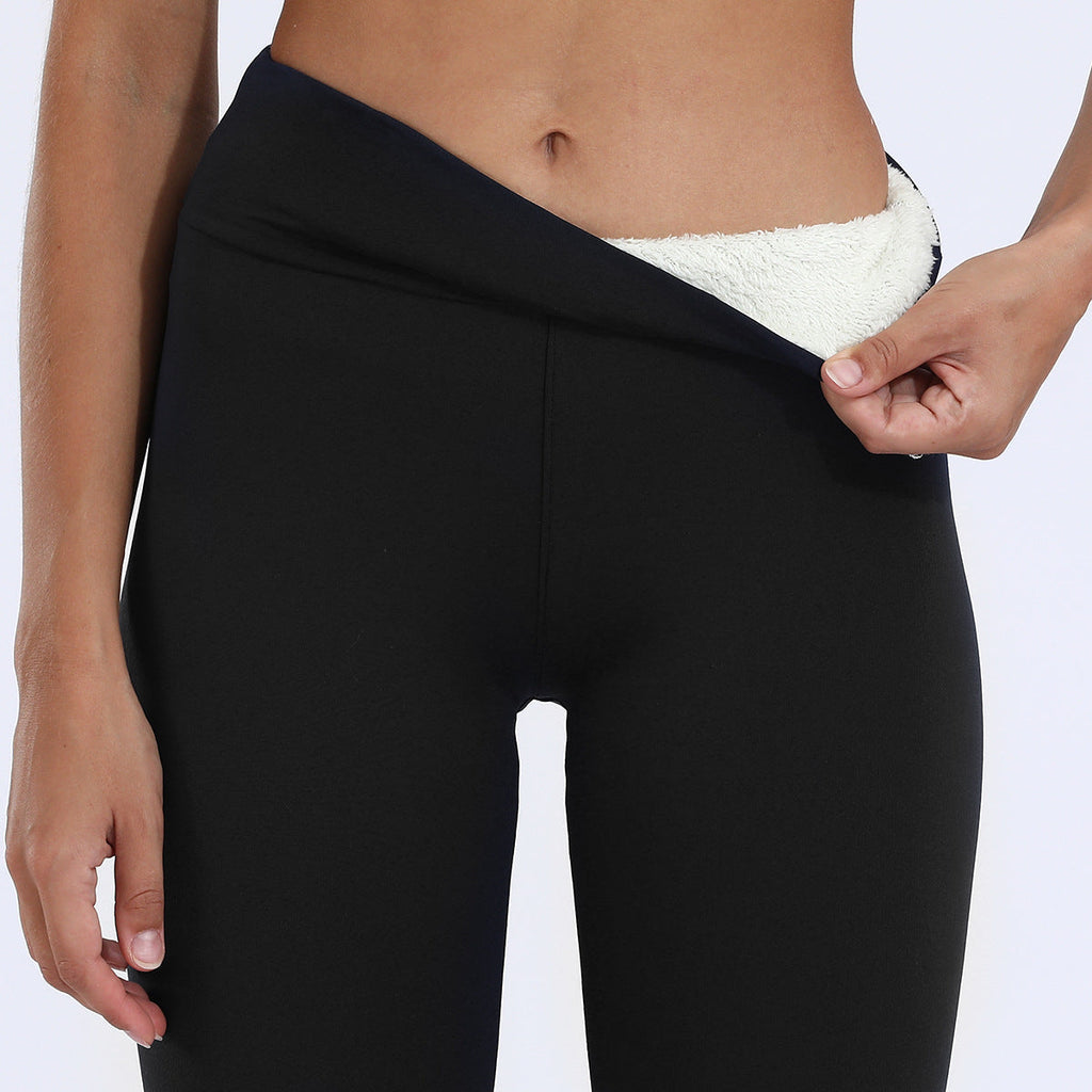Women's High Waisted Fleece Lined Leggings with Sherpa Interior and Sculpting Fit