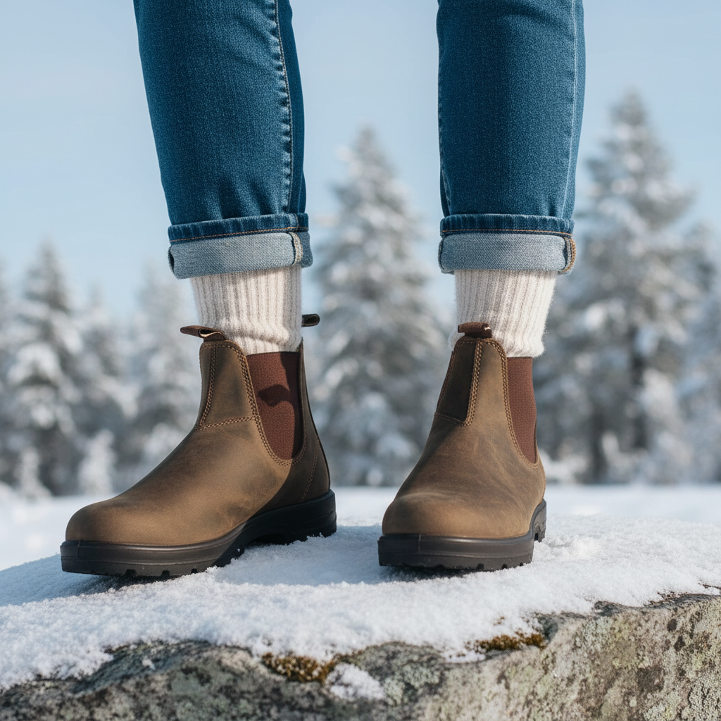 Women's Waterproof Insulated Snow Boots with Non Slip Rubber Sole and Pull On Design