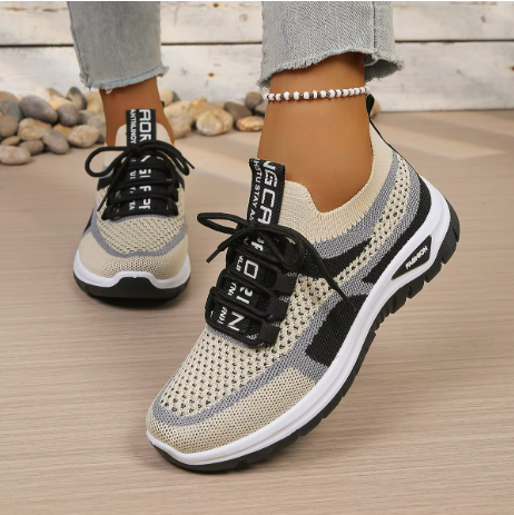 Women's Breathable Walking Shoes with Flexible Upper Soft Sole and Wide Toe Box