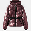 Women's Slim Fit Hooded Ski Jacket in Water Repellent Polyester with Synthetic Fill
